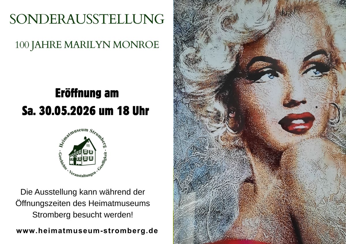 Sonderausstellung „100 Jahre Marilyn Monroe
